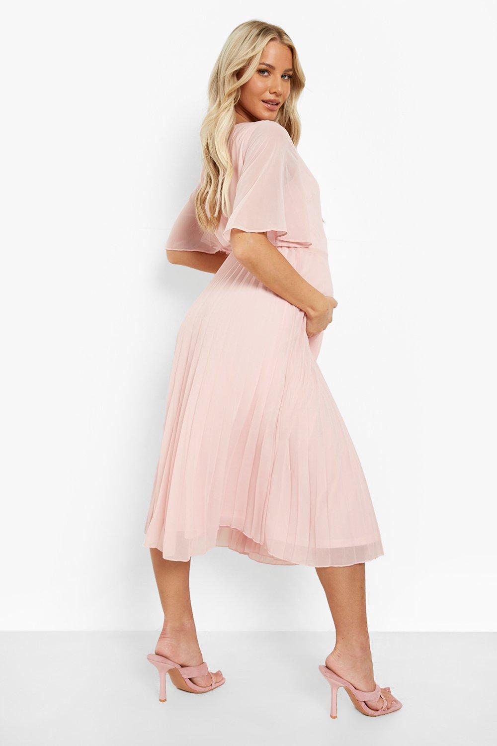 Boohoo baby pink dress sale